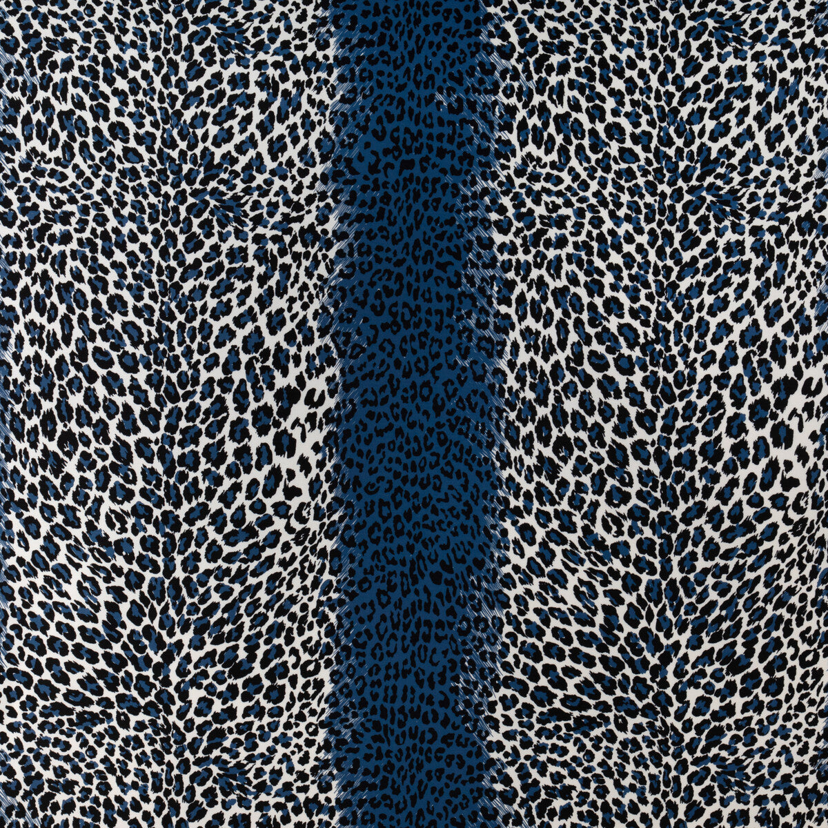 Leopard II fabric in blue color - pattern 8023125.51.0 - by Brunschwig & Fils in the Madeleine Castaing Indoor/Outdoor collection