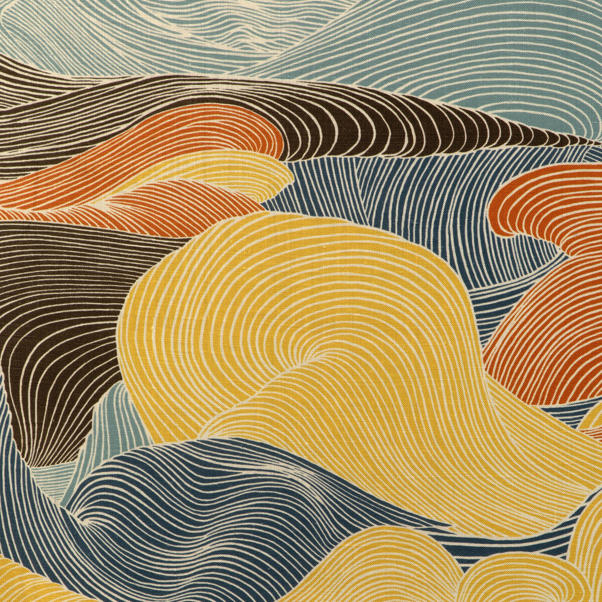 Tourbillon Print fabric in topaz color - pattern 8023136.512.0 - by Brunschwig & Fils in the Celeste collection