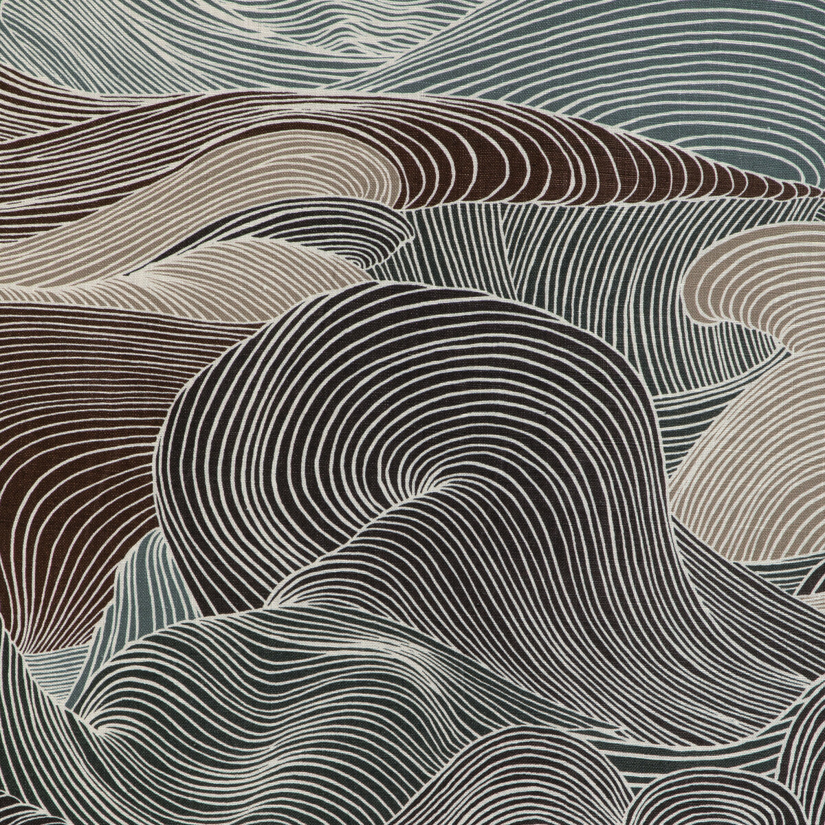 Tourbillon Print fabric in stone color - pattern 8023136.611.0 - by Brunschwig & Fils in the Celeste collection