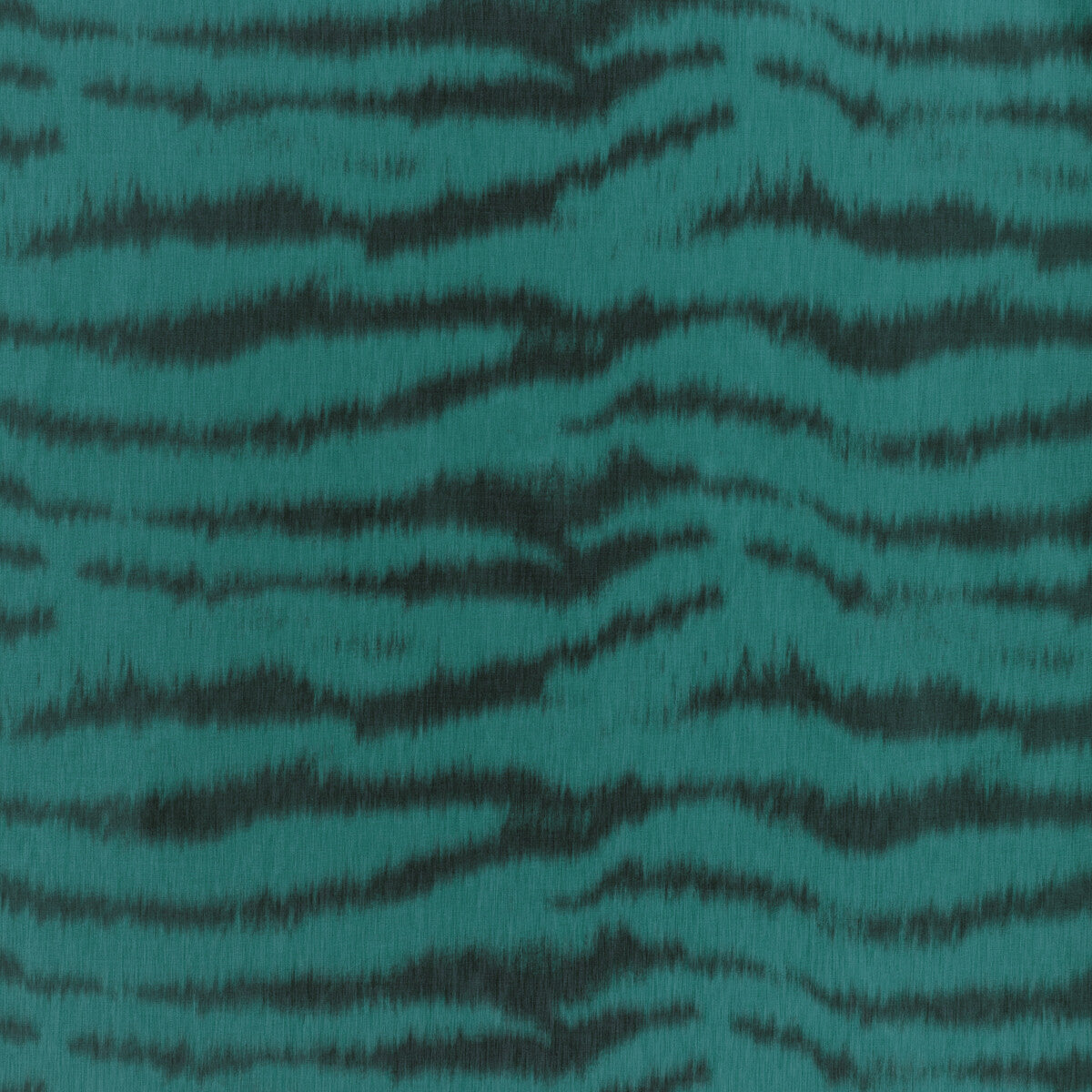 Tigre Warp Print fabric in teal color - pattern 8023137.13.0 - by Brunschwig & Fils in the Celeste collection