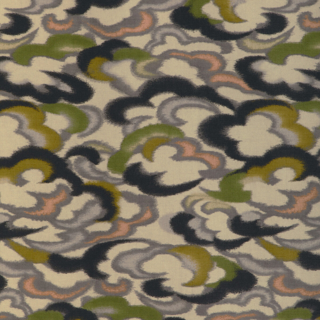 Stratus Print fabric in peridot/gold color - pattern 8023138.34.0 - by Brunschwig &amp; Fils in the Celeste collection