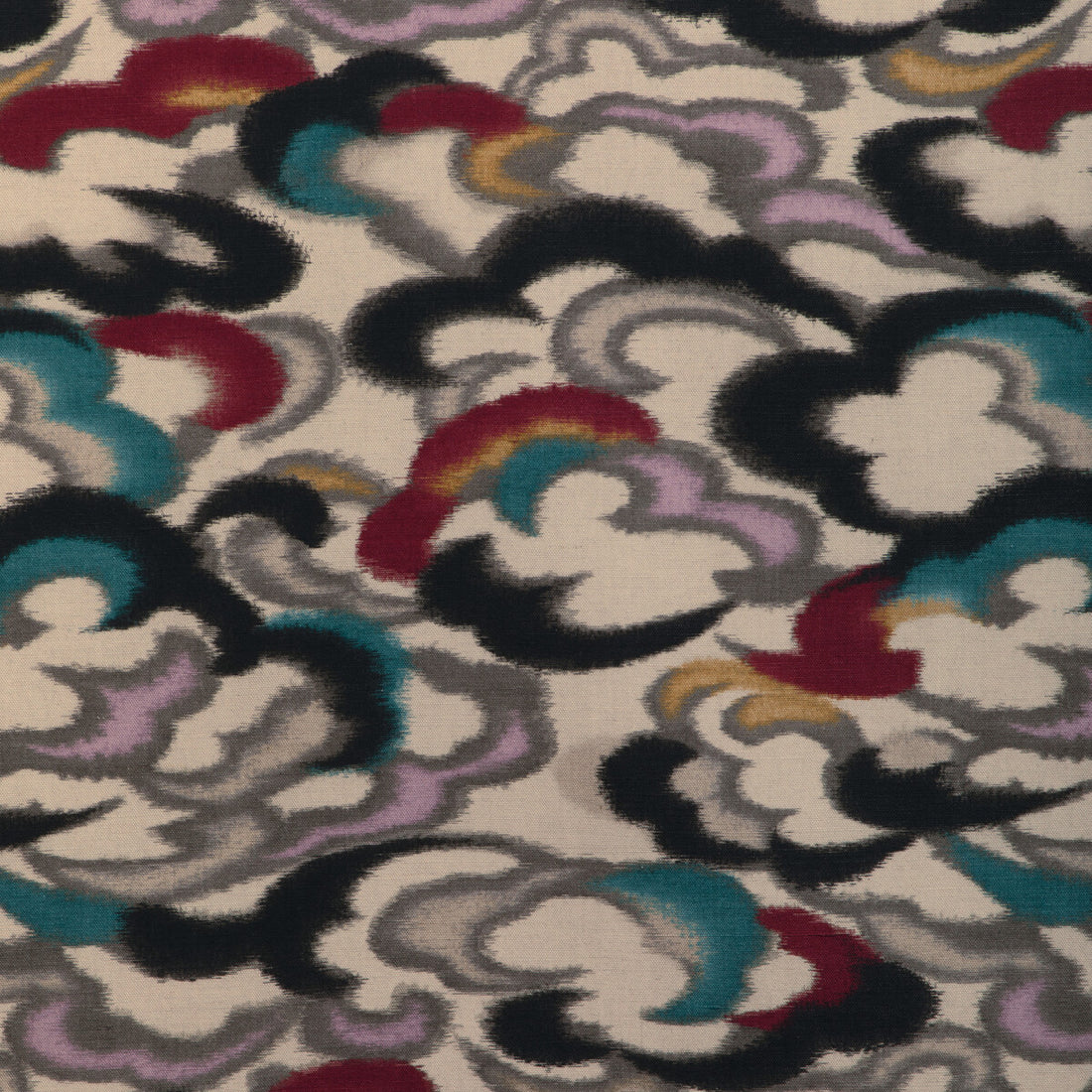 Stratus Print fabric in teal/multi color - pattern 8023138.913.0 - by Brunschwig &amp; Fils in the Celeste collection