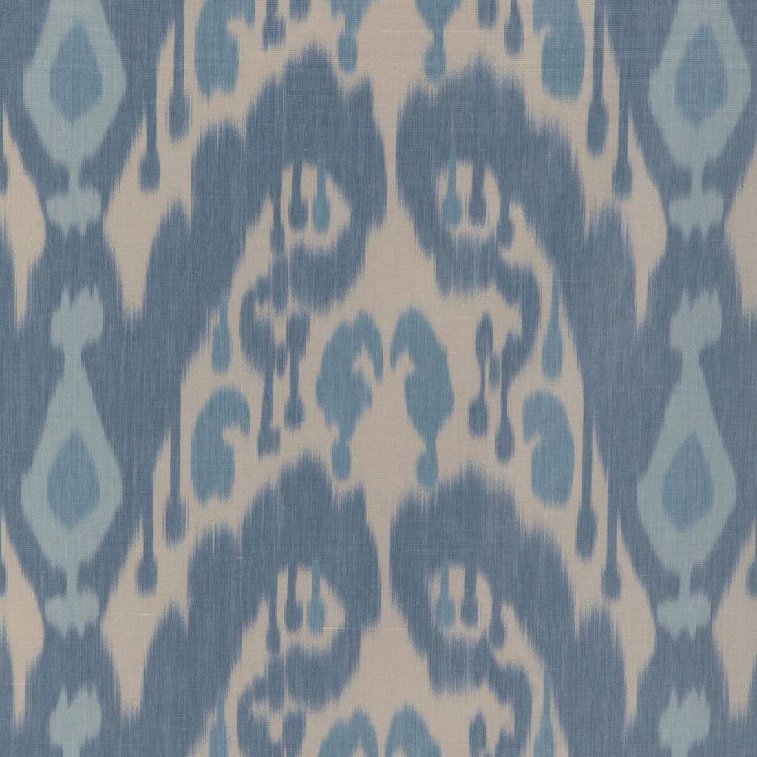 Bukara Warp Print fabric in blue color - pattern 8023146.155.0 - by Brunschwig &amp; Fils in the Vienne Silks collection