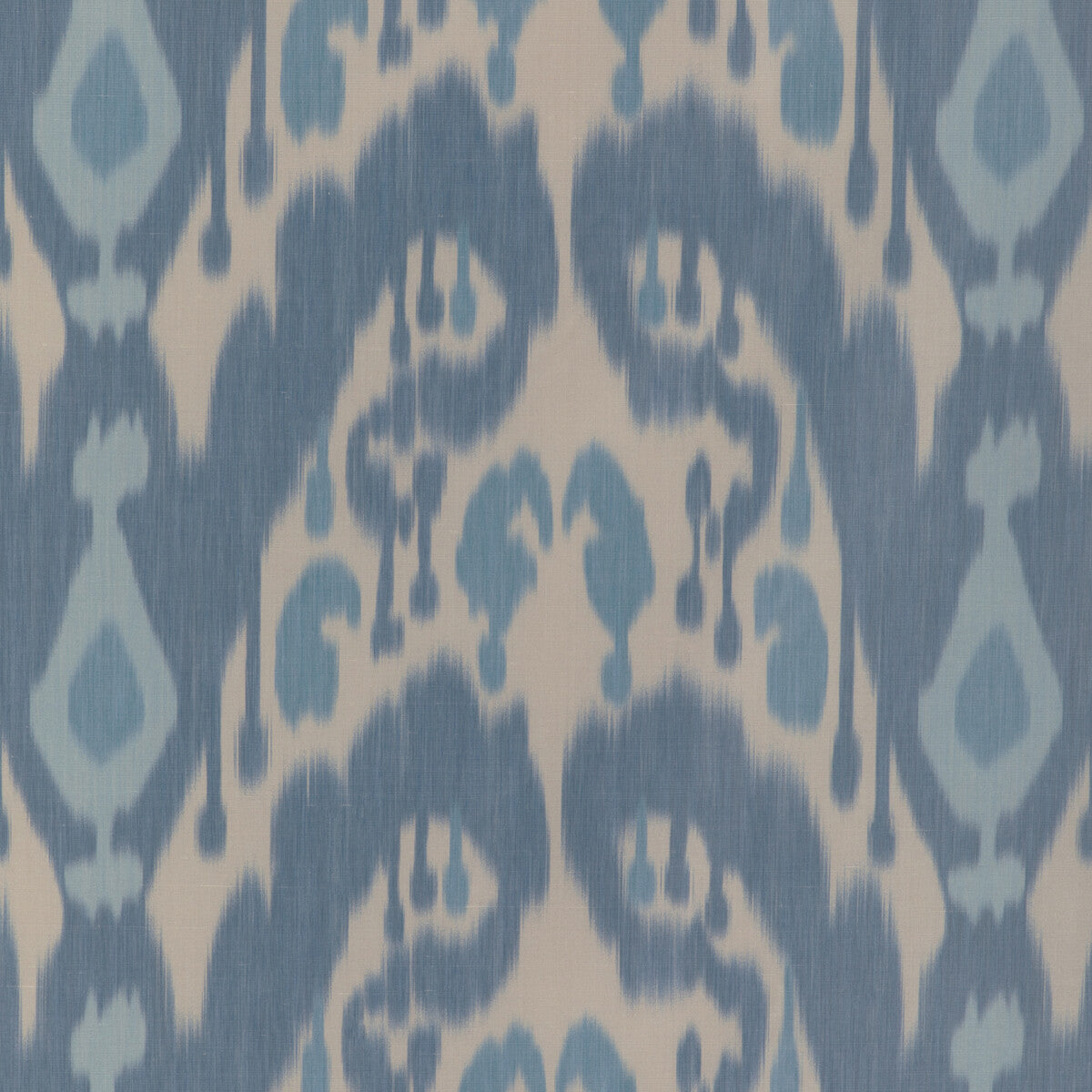 Bukara Warp Print fabric in blue color - pattern 8023146.155.0 - by Brunschwig & Fils in the Vienne Silks collection