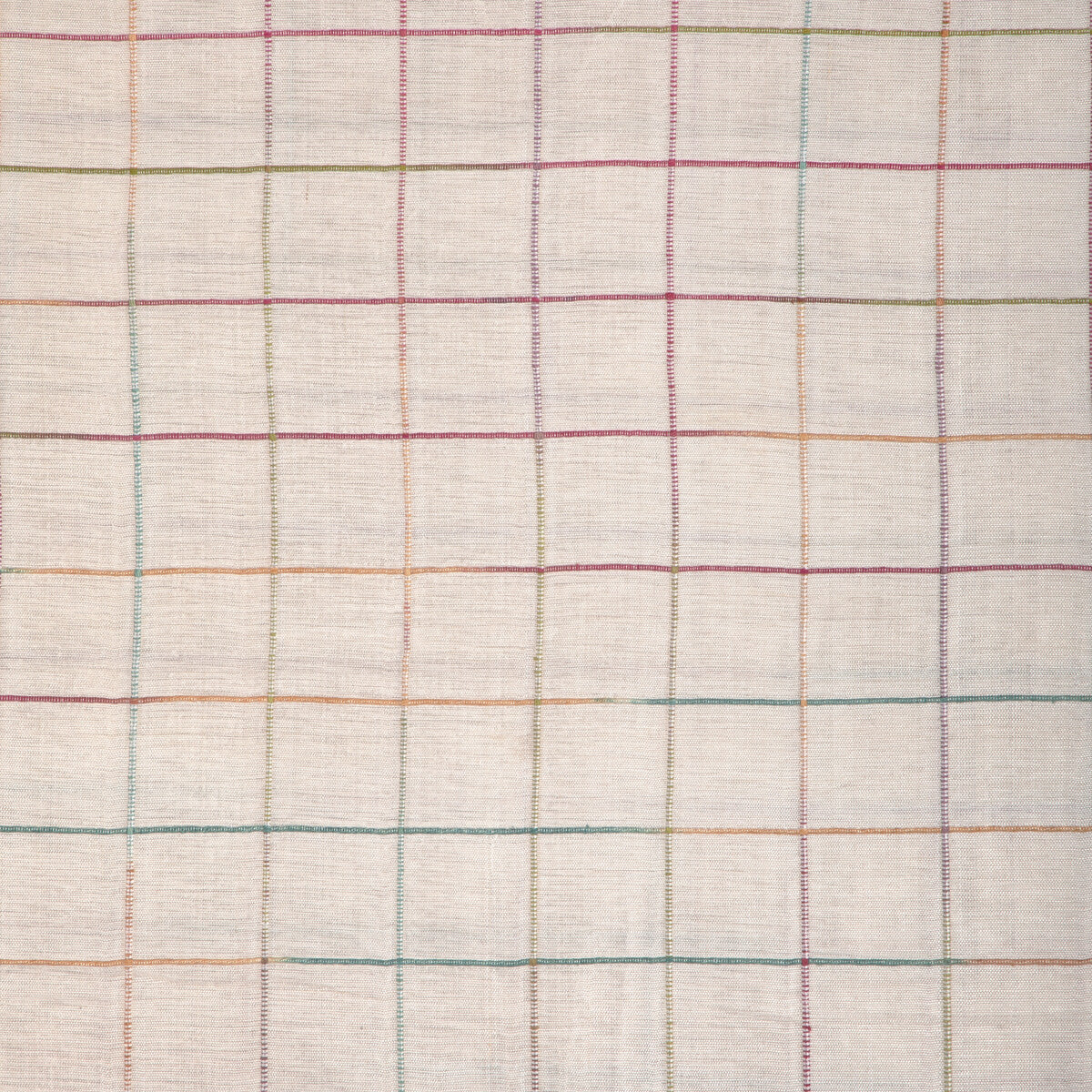 Moulin Check fabric in multi color - pattern 8023149.9175.0 - by Brunschwig & Fils in the Vienne Silks collection