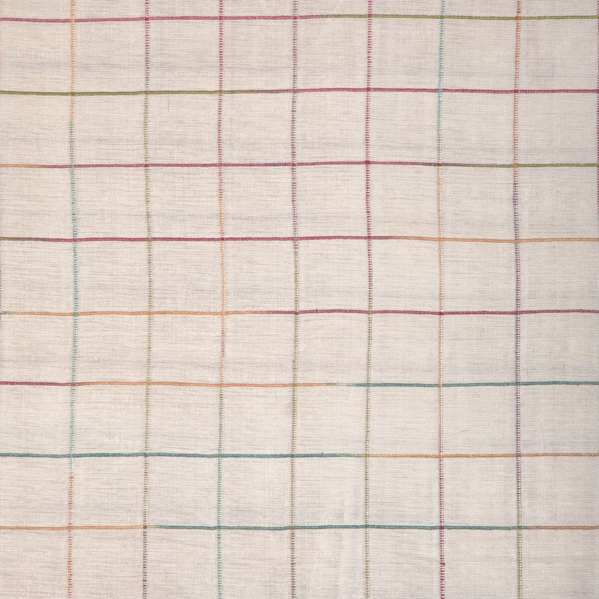 Moulin Check fabric in multi color - pattern 8023149.9175.0 - by Brunschwig &amp; Fils in the Vienne Silks collection