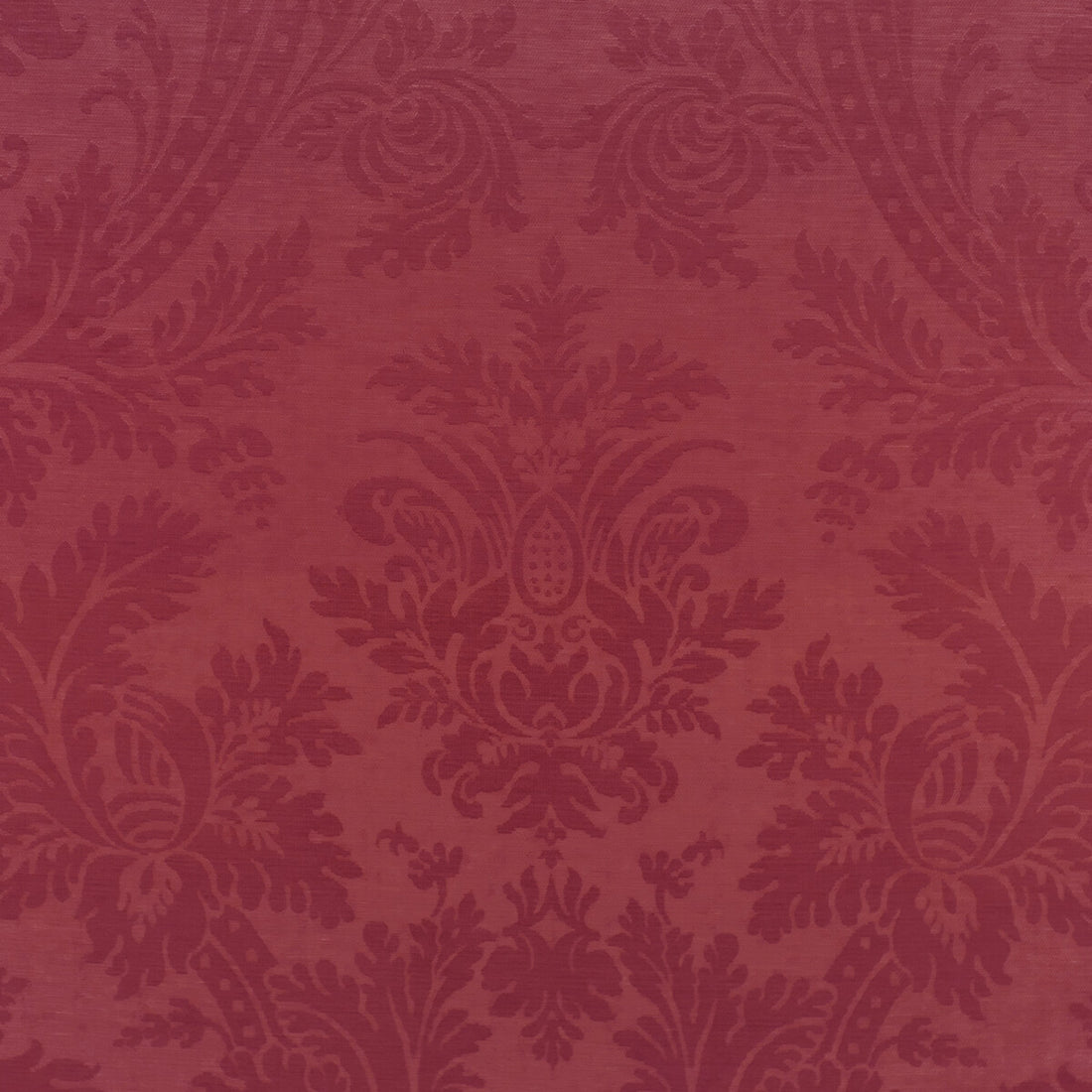 Arnaud Damask fabric in red color - pattern 8023150.19.0 - by Brunschwig &amp; Fils in the Vienne Silks collection