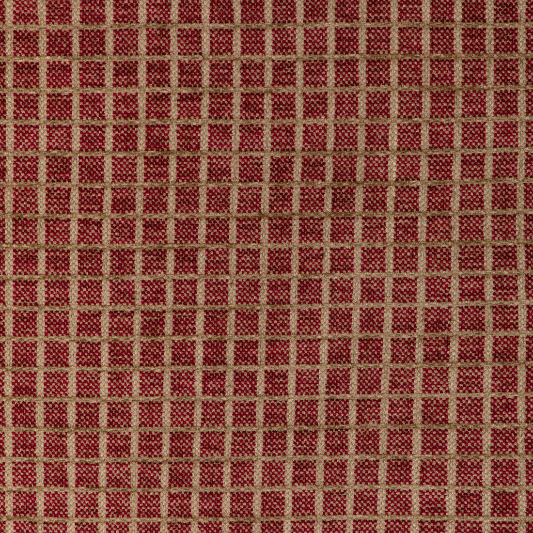 Chiron Texture fabric in red color - pattern 8023155.916.0 - by Brunschwig &amp; Fils in the Chambery Textures IV collection