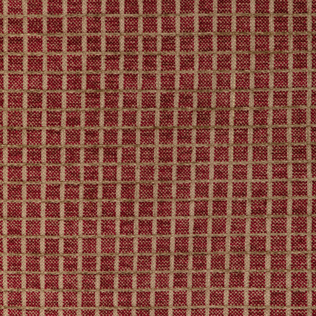 Chiron Texture fabric in red color - pattern 8023155.916.0 - by Brunschwig & Fils in the Chambery Textures IV collection