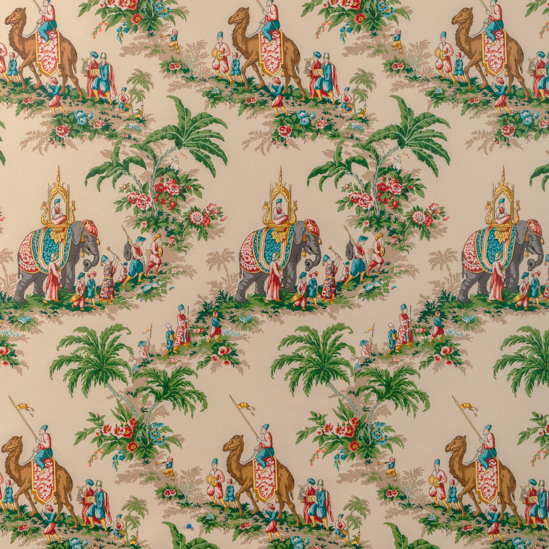 Beauport Promenade fabric in garden color - pattern 8024104.1624.0 - by Brunschwig &amp; Fils in the La Menagerie collection