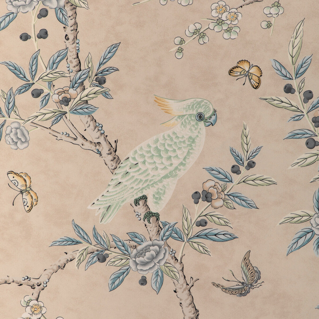 Kanchou Print fabric in sand color - pattern 8024106.1615.0 - by Brunschwig &amp; Fils in the La Menagerie collection
