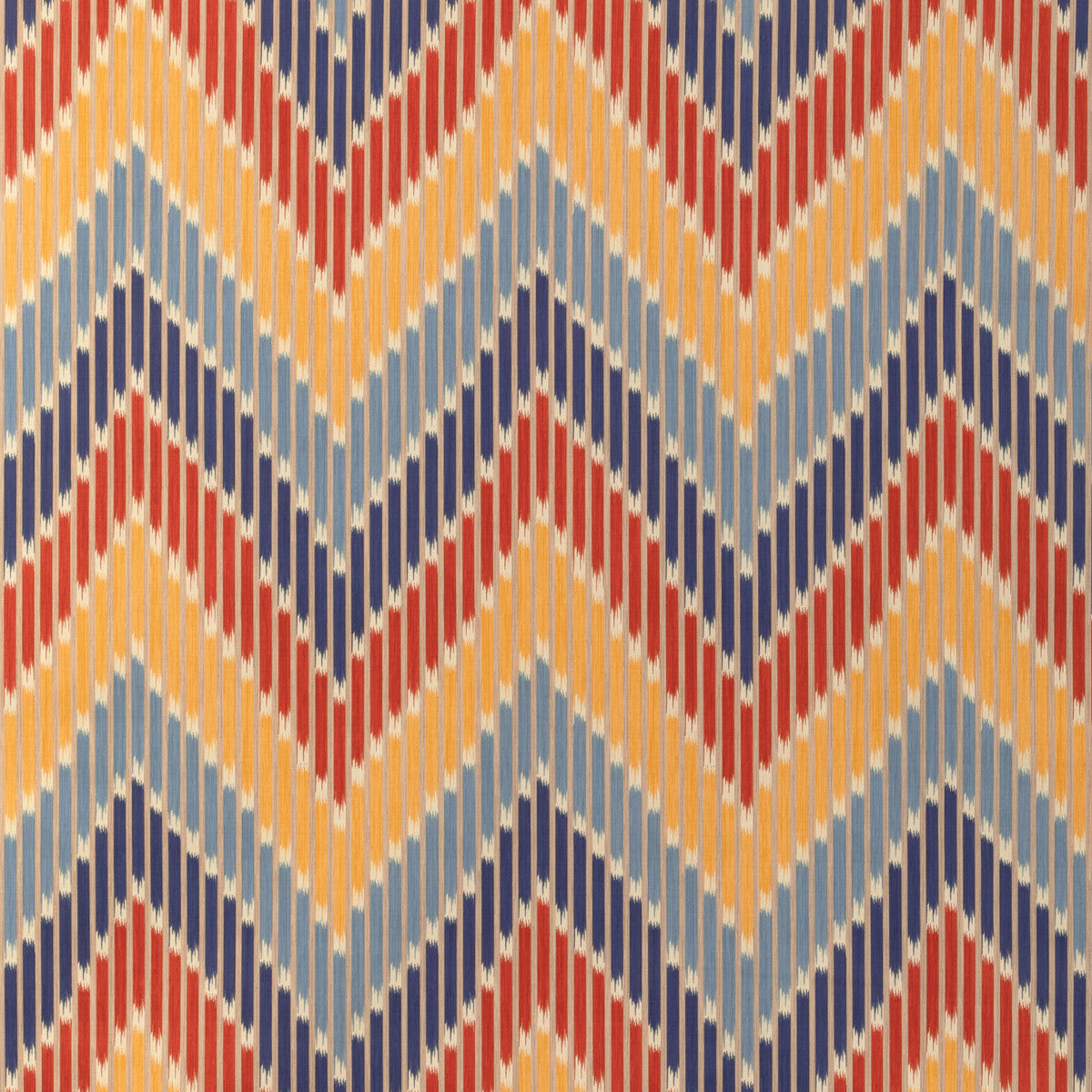Cascade Print fabric in red/blue color - pattern 8024107.195.0 - by Brunschwig & Fils in the La Menagerie collection