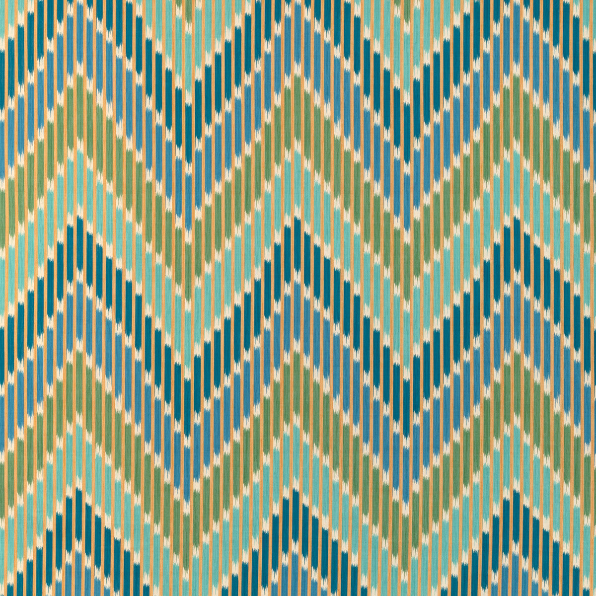 Cascade Print fabric in teal/green color - pattern 8024107.353.0 - by Brunschwig & Fils in the La Menagerie collection