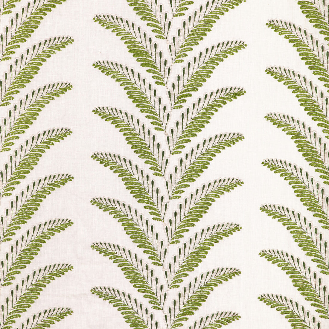 Fougere Emb fabric in leaf color - pattern 8024109.31.0 - by Brunschwig &amp; Fils in the La Menagerie collection
