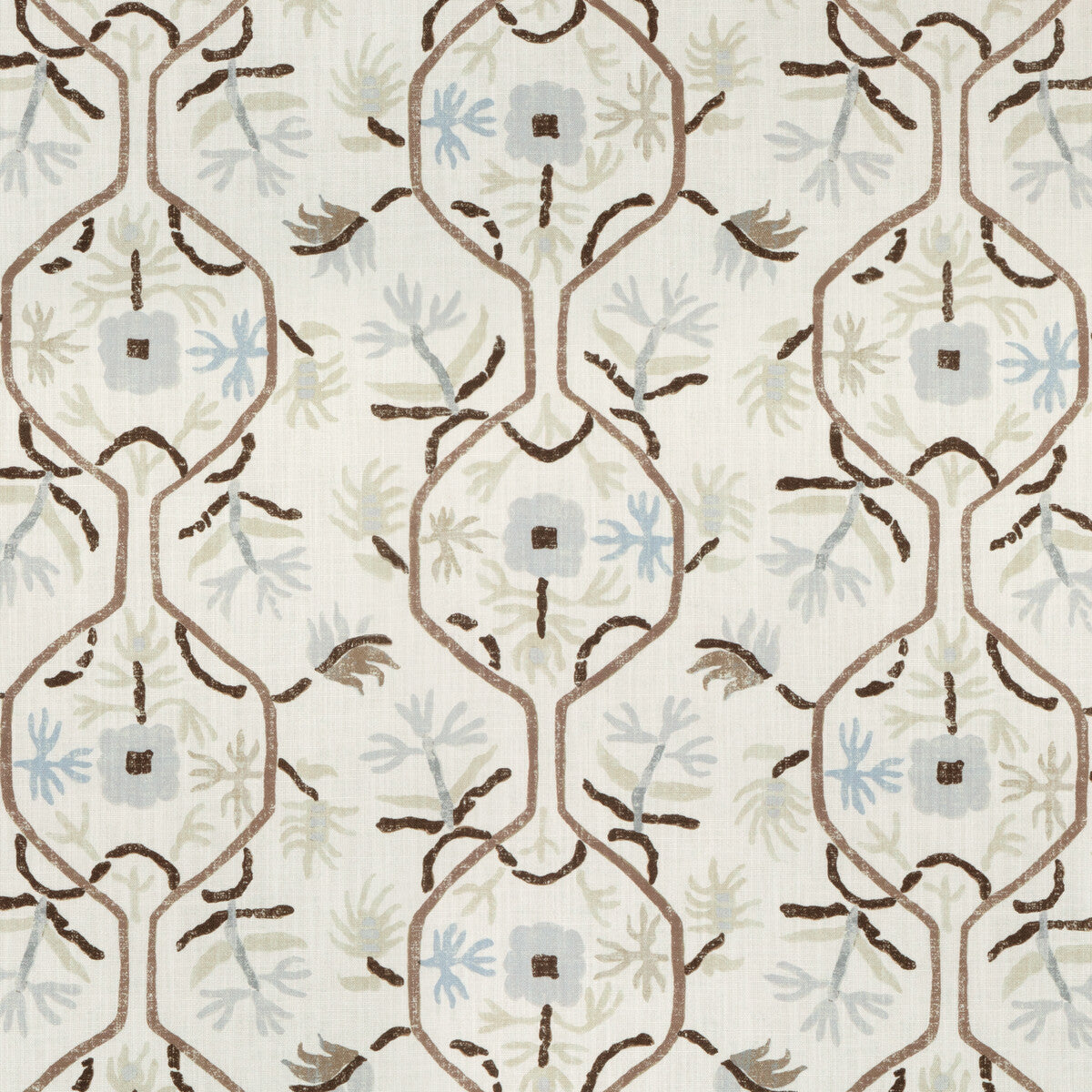 Le Jasmin Print fabric in pumice color - pattern 8024110.1611.0 - by Brunschwig & Fils in the Les Ensembliers L&