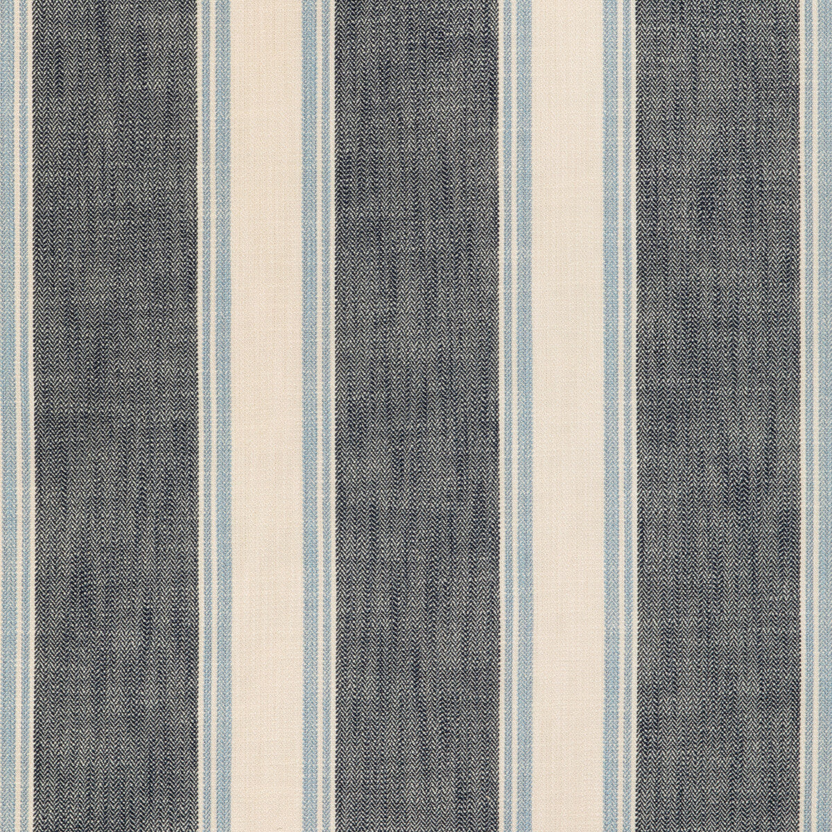 La Riviera Stripe fabric in blue color - pattern 8024120.55.0 - by Brunschwig & Fils in the Les Ensembliers L&