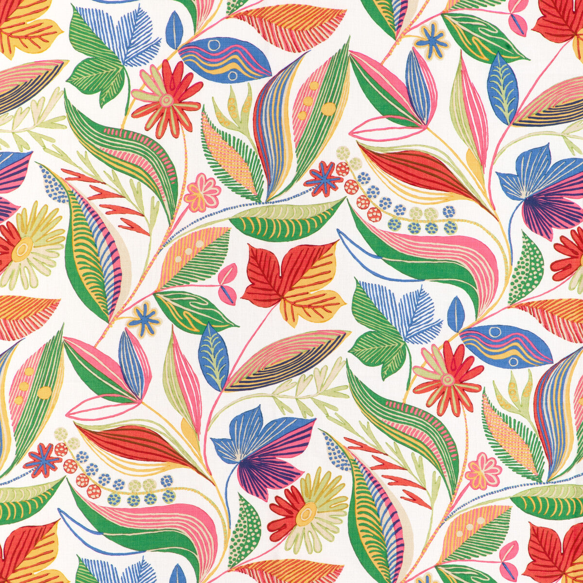 Carlsten Print fabric in spring color - pattern number 8024126.73.0 - by Brunschwig & Fils in the Carlsten collection