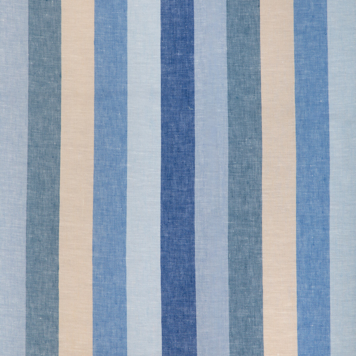 Picnic Stripe fabric in blue color - pattern number 8024127.155.0 - by Brunschwig & Fils in the Carlsten collection