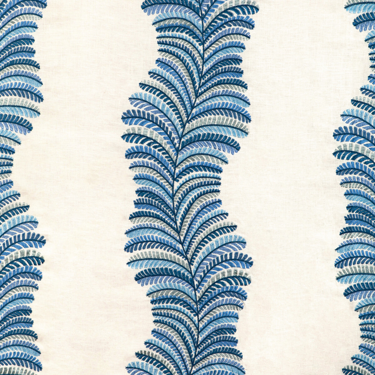 Rowan Emb fabric in blue color - pattern number 8024129.55.0 - by Brunschwig & Fils in the Carlsten collection
