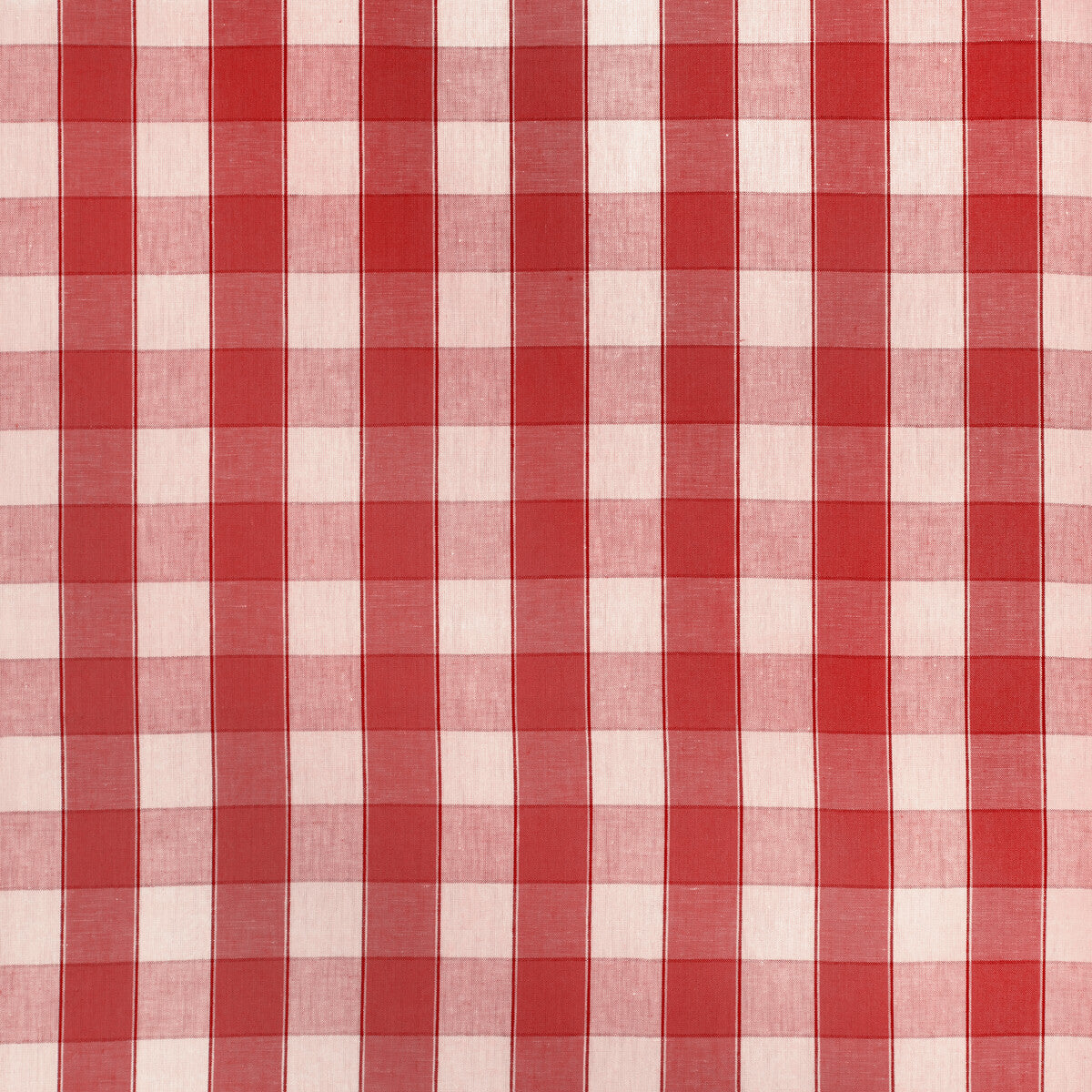 Clemens Check fabric in red color - pattern number 8024138.19.0 - by Brunschwig & Fils in the Landelle Weaves collection