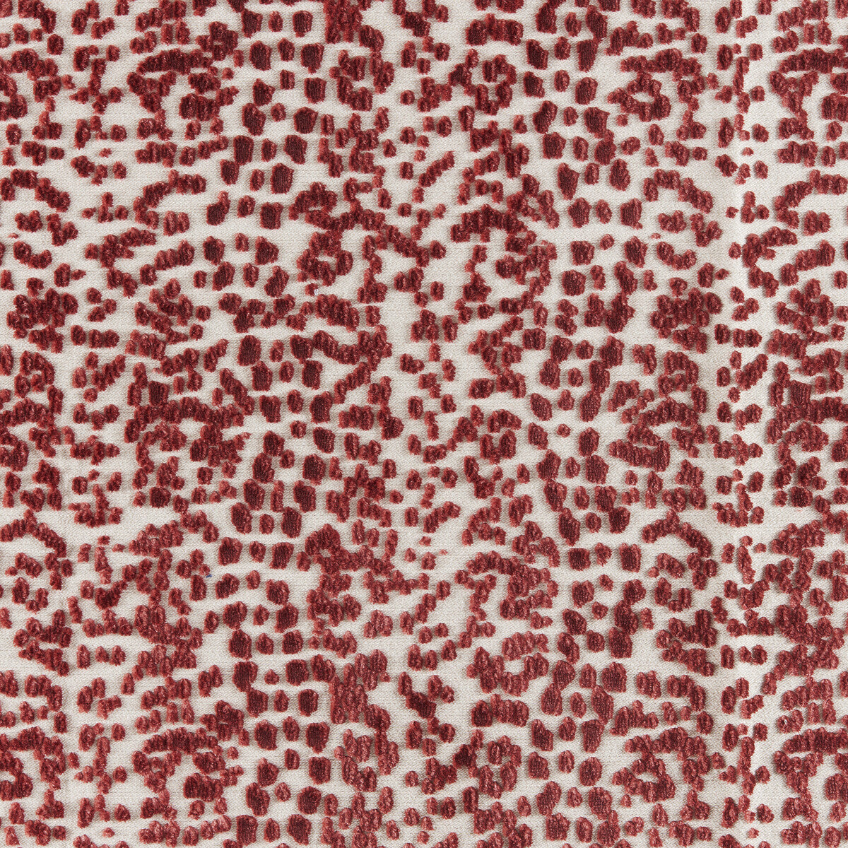 Les Touches Velvet fabric in red color - pattern number 8025101.19.0 - by Brunschwig & Fils in the Galerie Velvets collection