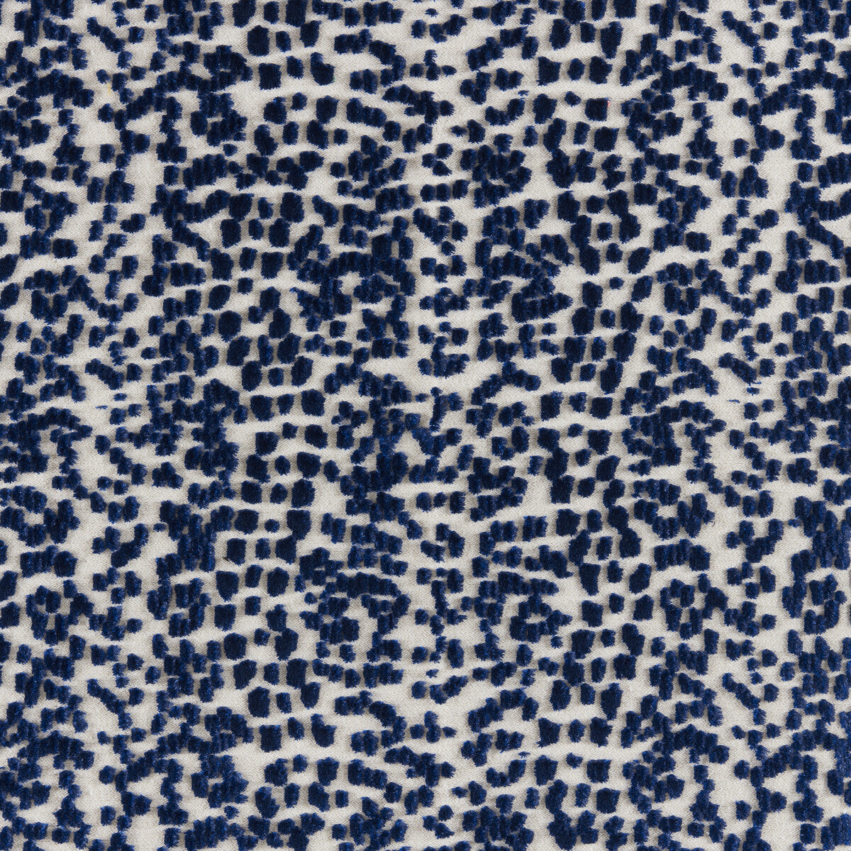 Les Touches Velvet fabric in blue color - pattern number 8025101.55.0 - by Brunschwig & Fils in the Galerie Velvets collection