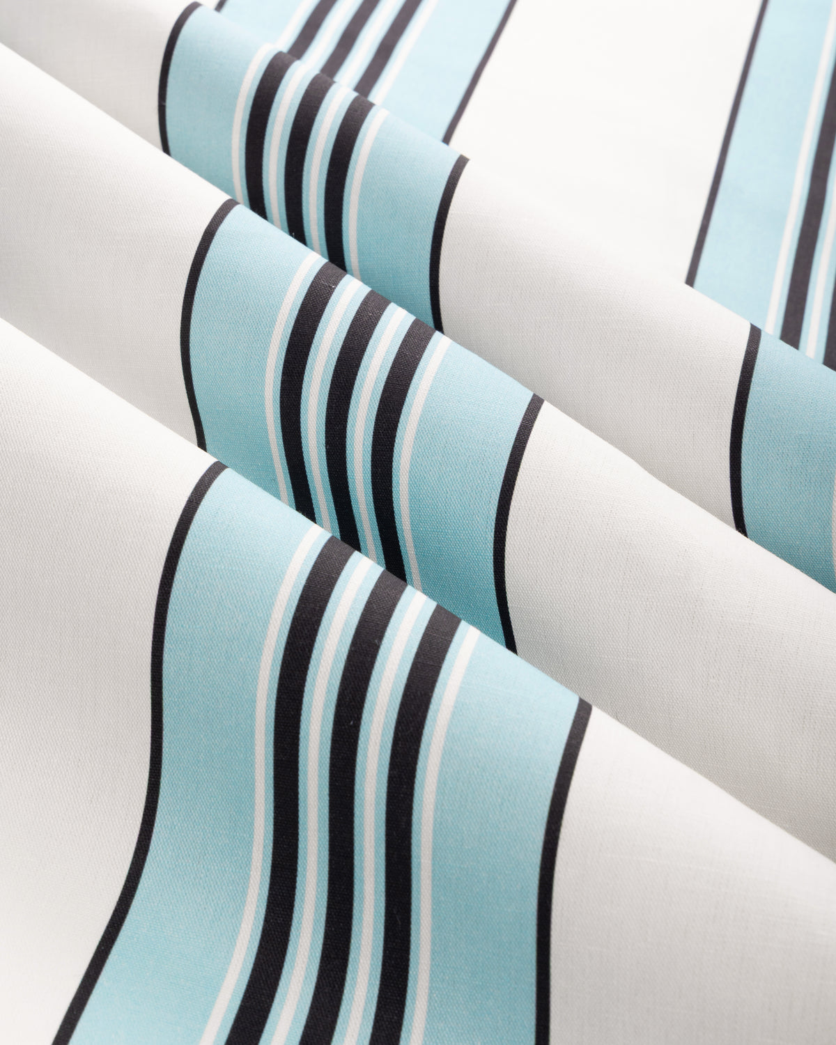 Rayure Marcellin fabric in Aqua color - pattern number 8025113.113.0 - by Brunschwig & Fils in the Madeleine Castaing III collection
