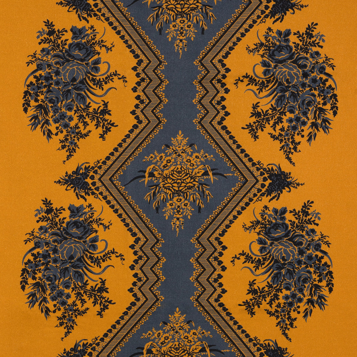 Coppelia Satin fabric in Cognac color - pattern number 8025115.6.0 - by Brunschwig & Fils in the Madeleine Castaing III collection