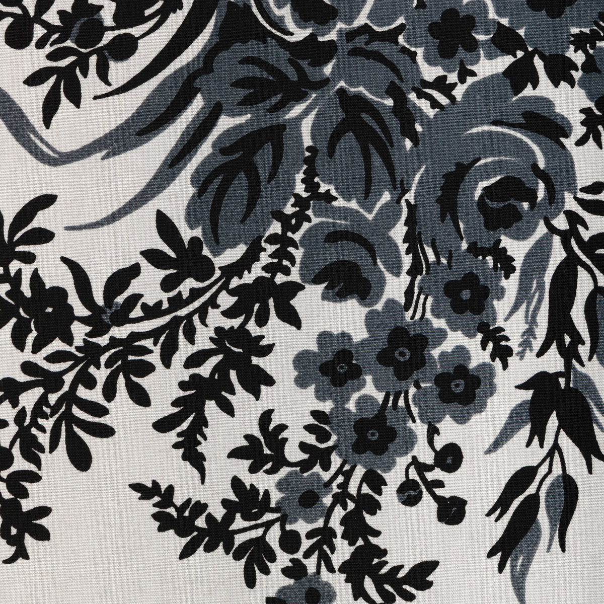 Coppelia Percale fabric in Grey color - pattern number 8025116.11.0 - by Brunschwig & Fils in the Madeleine Castaing III collection