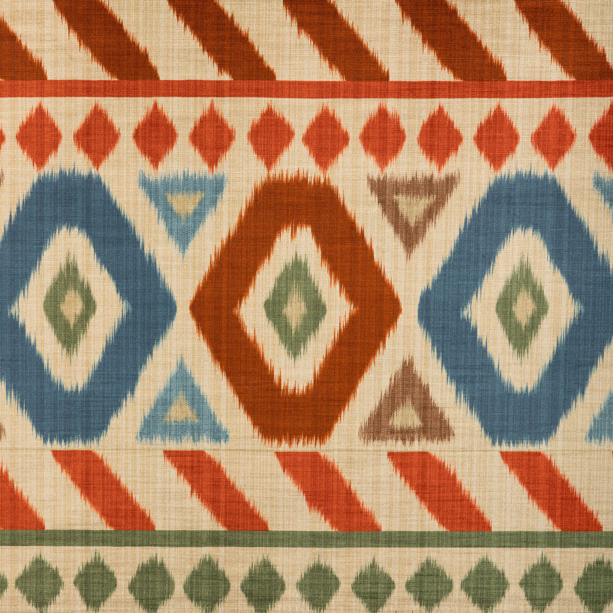 Uzbek Velvet fabric in multi color - pattern number 8025124.195.0 - by Brunschwig & Fils in the Grand Voyage collection