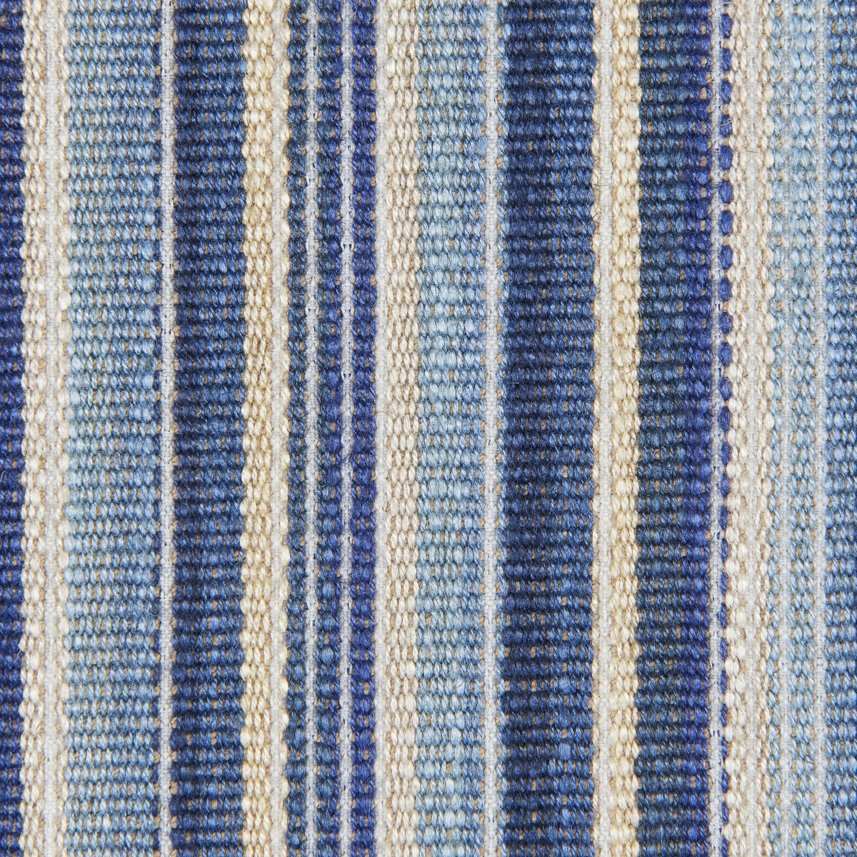 Cantal Stripe fabric in Blue color - pattern number 8026101.55.0 - by Brunschwig & Fils in the Cantal Weaves collection
