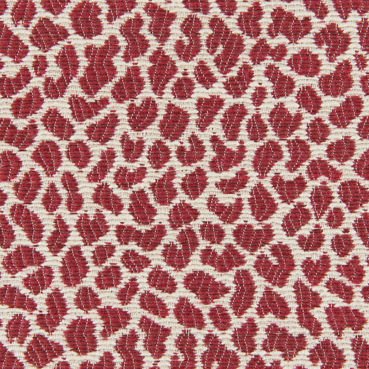 Lafayette Weave fabric in Red color - pattern number 8026105.19.0 - by Brunschwig & Fils in the Cantal Weaves collection