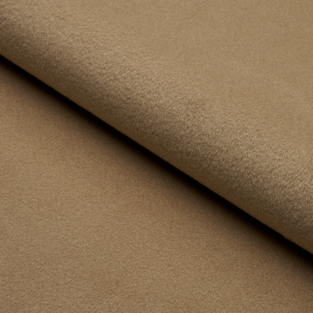 Karla Fleeced Wool fabric in camel color - pattern number 80515 - by Schumacher in the Patterson Flynn collection