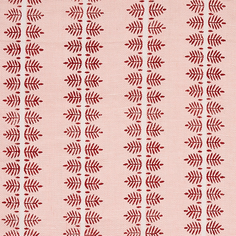 Alva Hand Block Print fabric in blush color - pattern number 80520 - by Schumacher in the New Traditional collection