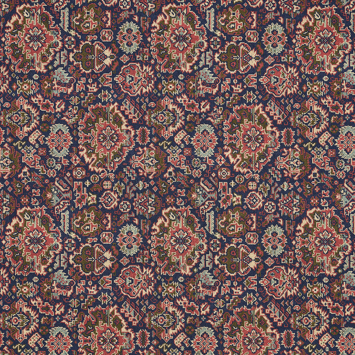 Pallay Epingle fabric in multi color - pattern number 80621 - by Schumacher in the Bohemia collection