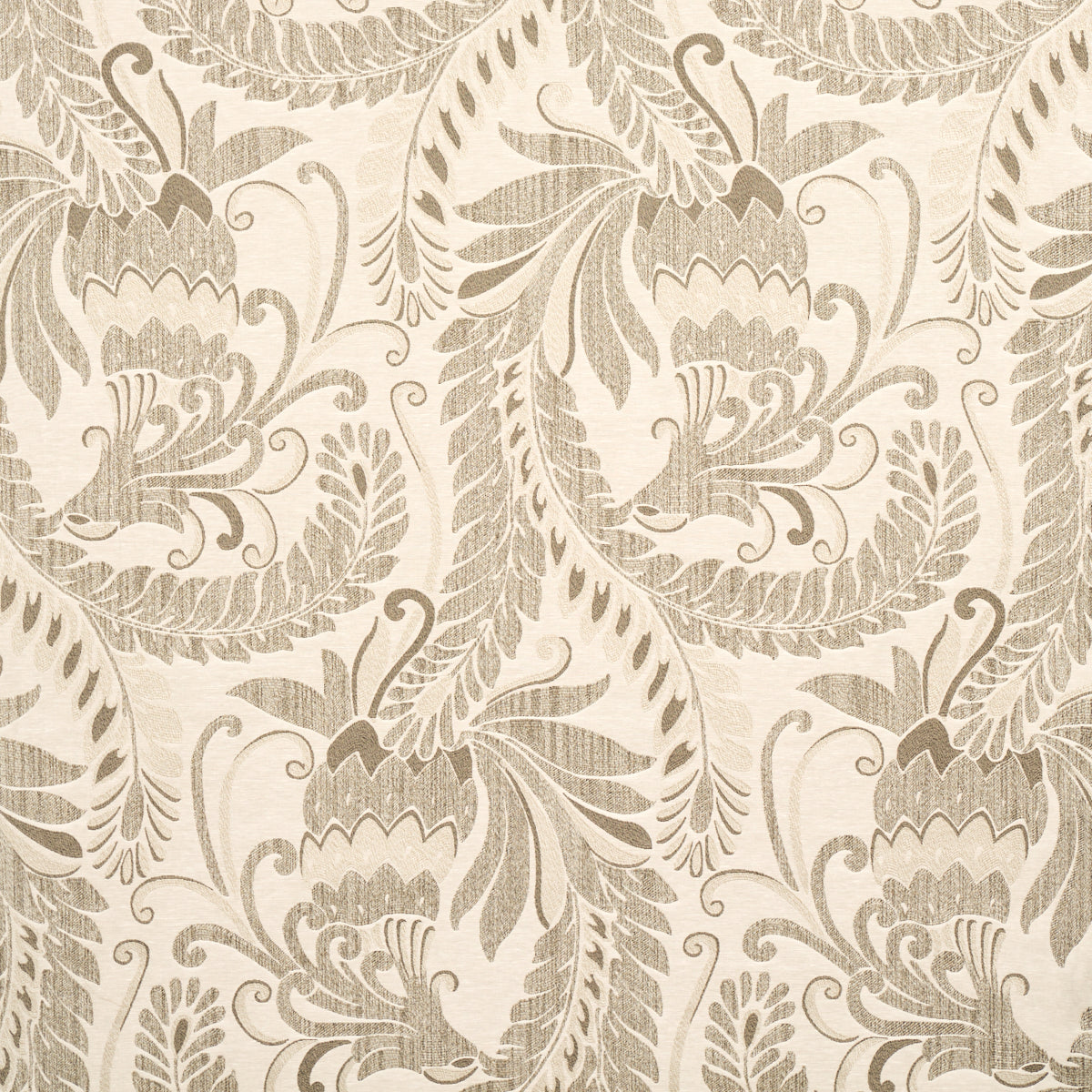 Orley Jaquard fabric in neutral color - pattern number 80640 - by Schumacher in the Tapis collection