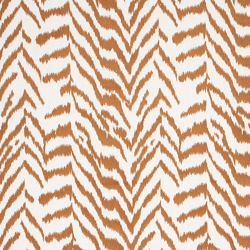 Quincy Embroidery On Linen fabric in toast color - pattern number 80671 - by Schumacher in the Perennial Favorites collection
