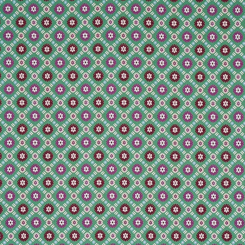 Larissa fabric in jade color - pattern number 80772 - by Schumacher in the Cabana collection