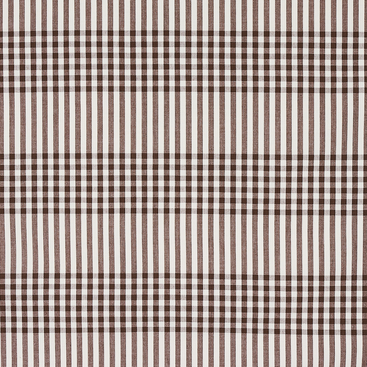 Bergen Plaid fabric in brown color - pattern number 80801 - by Schumacher in the Smith Street collection