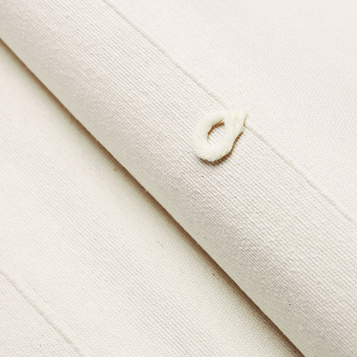 Globo Knotted Handwoven fabric in white color - pattern number 81382 - by Schumacher in the Onora collection