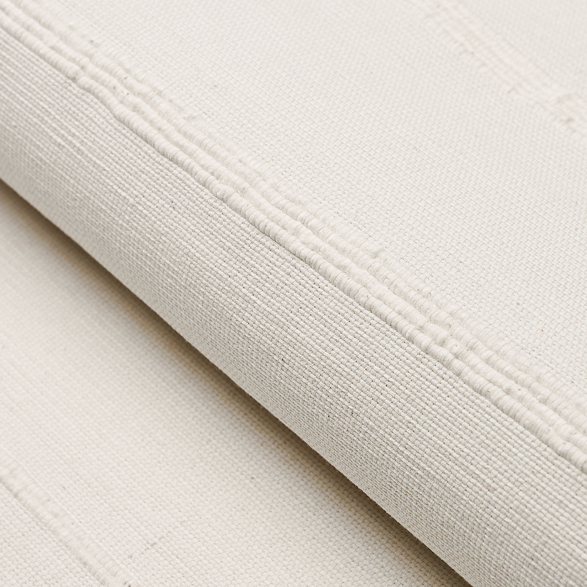 Cambaya Handwoven Stripe fabric in white color - pattern number 81392 - by Schumacher in the Onora collection