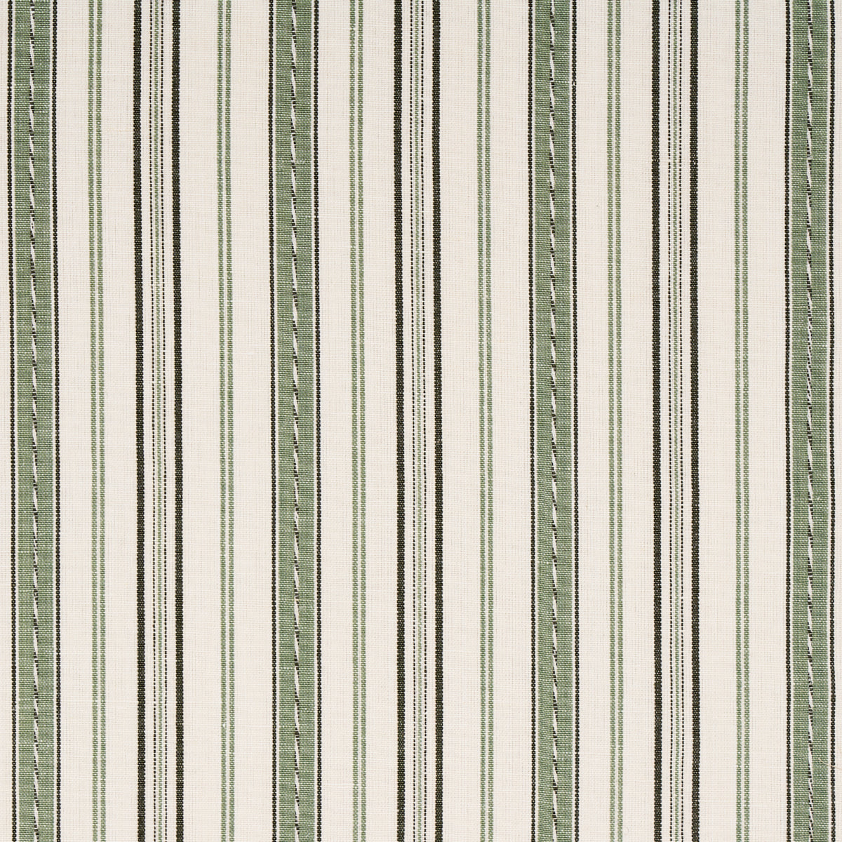 Lightfoot Stripe fabric in moss color - pattern number 81442 - by Schumacher in the Williamsburg collection
