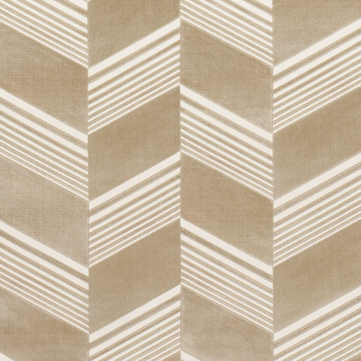 Jessie Cut Velvet fabric in sand color - pattern number 81576 - by Schumacher in the Cut & Patterned Velvets collection