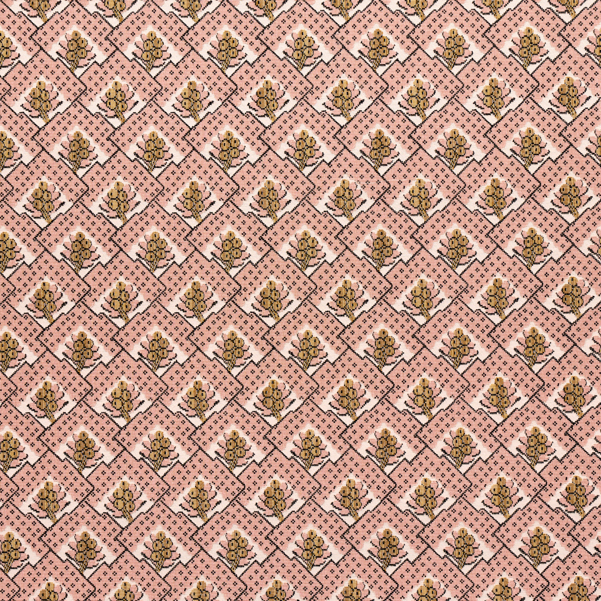 Blair Silk Epingle fabric in wythe rose color - pattern number 81600 - by Schumacher in the Williamsburg collection