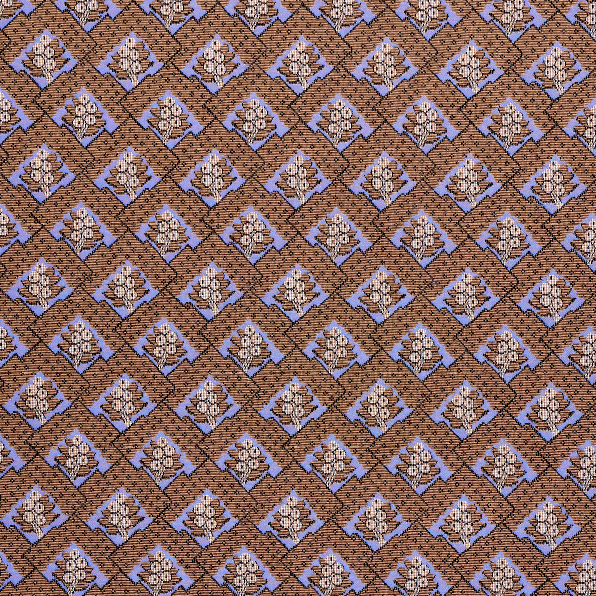 Blair Silk Epingle fabric in charlton brown color - pattern number 81601 - by Schumacher in the Williamsburg collection