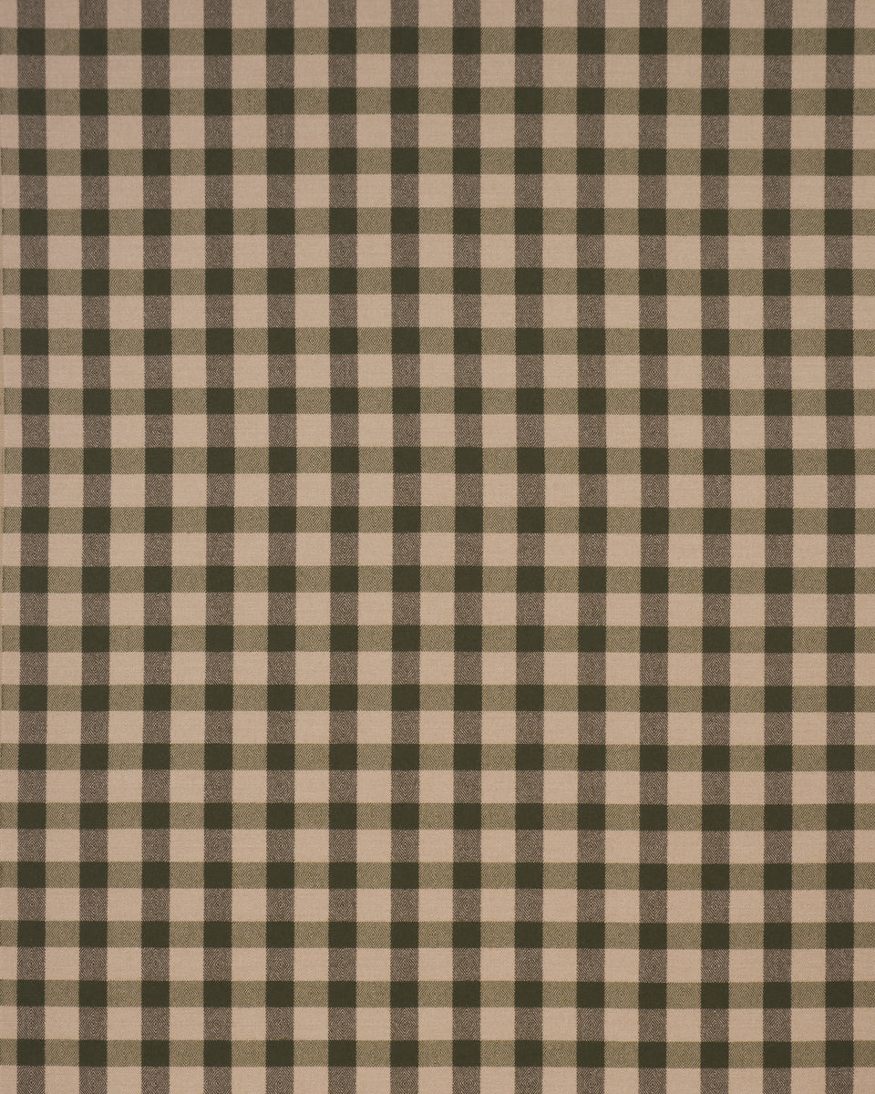 Galt Wool Check fabric in hunter color - pattern number 81614 - by Schumacher in the A Country Life collection