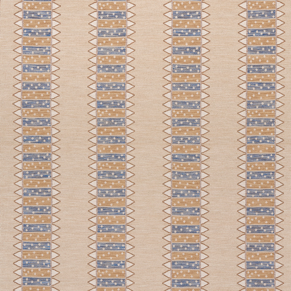 Noor Kilim Stripe fabric in ochre color - pattern number 81980 - by Schumacher in the Uncommon Threads collection