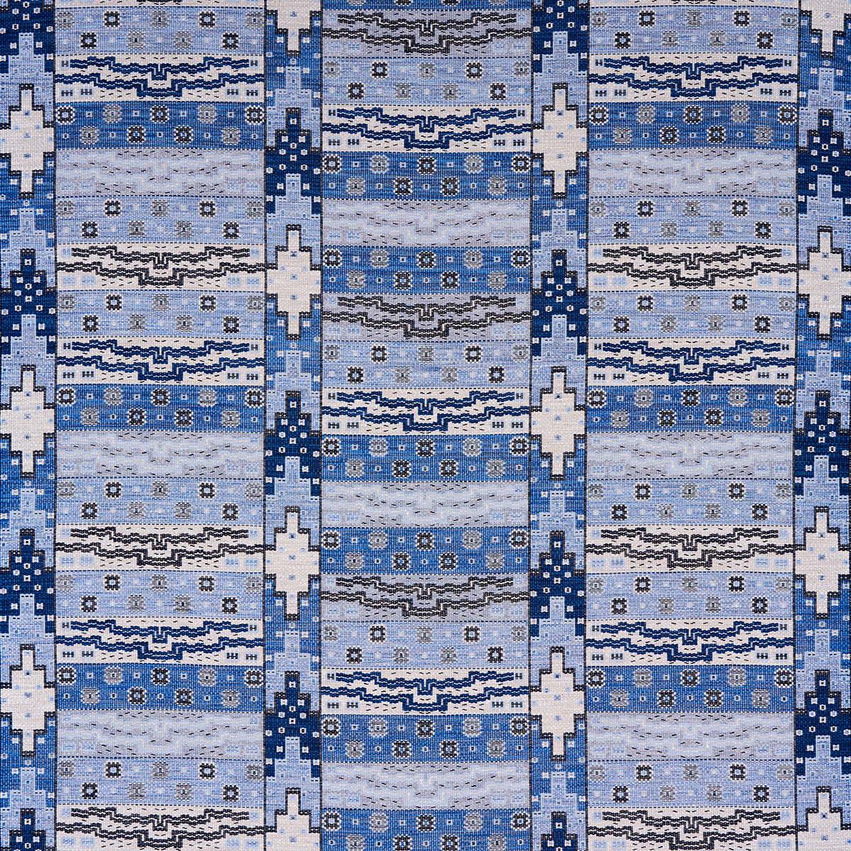 Fairuza Flatweave fabric in denim color - pattern number 81991 - by Schumacher in the Uncommon Threads collection
