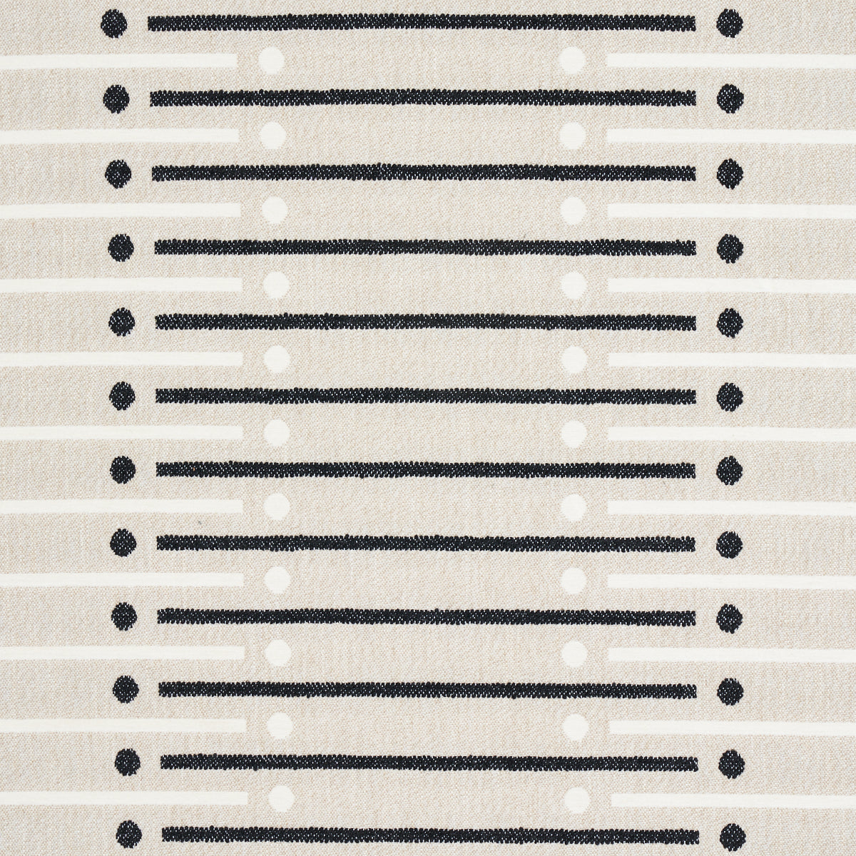 Serapo Rustic Weave fabric in carbon and ivory color - pattern number 82000 - by Schumacher in the Uncommon Threads collection