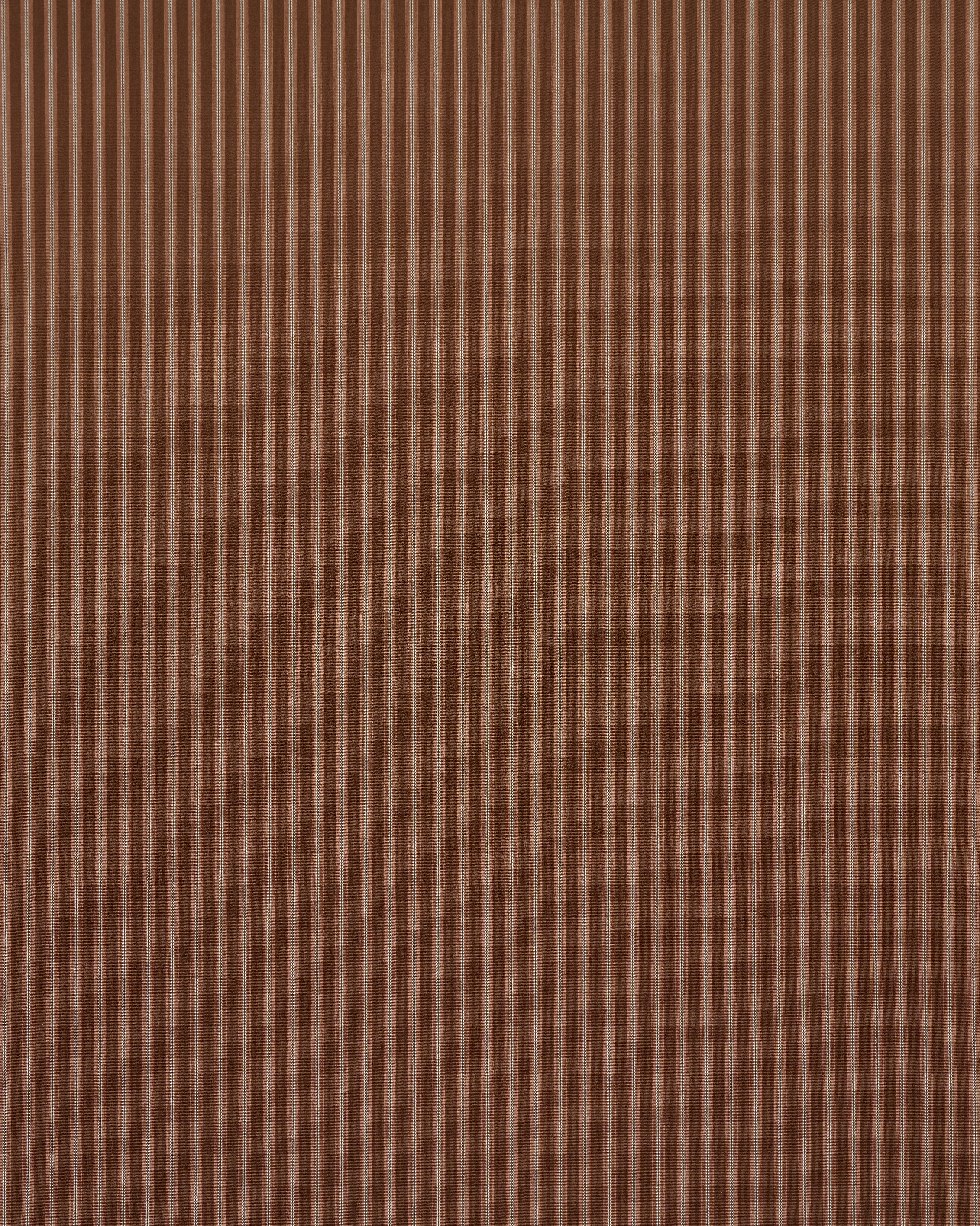 Benson Stripe Épinglé fabric in chestnut rose color - pattern number 82183 - by Schumacher in the Atelier Paris collection